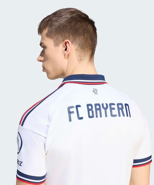 adidas（アディダス）の「FCバイエルン 26/27 アウェイ ユニフォーム / アディダス adidas（Tシャツ/カットソー・メンズ・ホワイト・LARGE/MEDIUM/SMALL/X-LARGE/XX-LARGE/XXX-LARGE）」の6枚目の写真