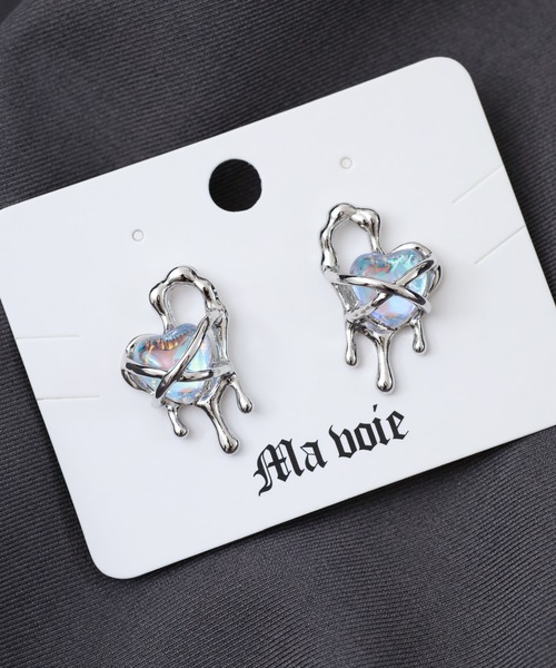 JOSSDROPS(ジョズドロップス)の「JOSSDROPS 両耳 2点セット ゴシック ピアス フェアリーコア バレエコア 地雷系 アクセサリー 日本製(ピアス(両耳用)・レディース・パープル/クリア/レインボー/ブルー系1/ブルー系3/ピンク系2/ピンク系3/レッド系1/レッド系2/レッド系3・FREE)」の3枚目の写真