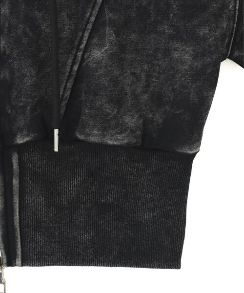 B'2nd(ビーセカンド)の「MAVYTH/メヴィス/ACID WASH ZIP UP HOODIE(パーカー・レディース・ブラック・F)」の5枚目の写真