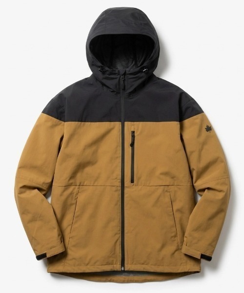 LOGOS(ロゴス)の「2026AW LOGOS/ロゴス 撥水/防風/耐水 3レイヤー ナイロンジャケット マウンテンパーカー(マウンテンパーカー・メンズ・ブラック/マスタード/グリーン・M/L/LL)」の3枚目の写真