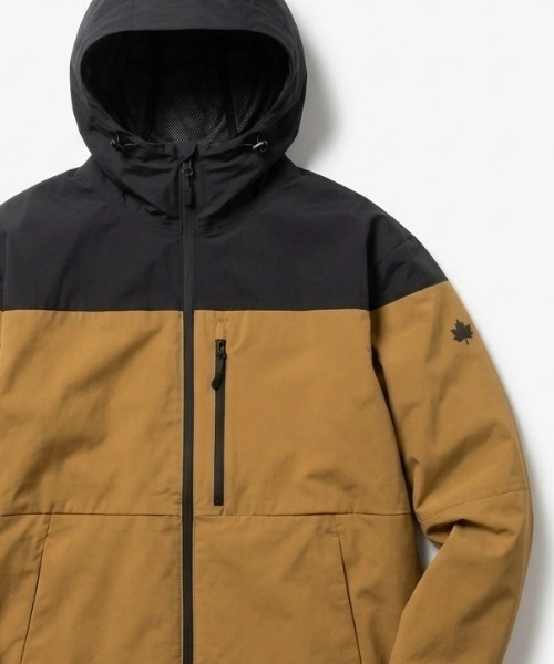 LOGOS(ロゴス)の「2026AW LOGOS/ロゴス 撥水/防風/耐水 3レイヤー ナイロンジャケット マウンテンパーカー(マウンテンパーカー・メンズ・ブラック/マスタード/グリーン・M/L/LL)」の6枚目の写真