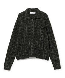 BEAMS T（ビームスティー）の「Diaspora skateboards / Tweed Knit Jacket（ブルゾン）」