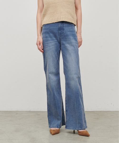 LARUTA(ラルータ)の「【LARUTA】ストレッチブーツカットデニム(デニムパンツ・レディース・ブルー/ブラック・LARGE/MEDIUM)」の4枚目の写真