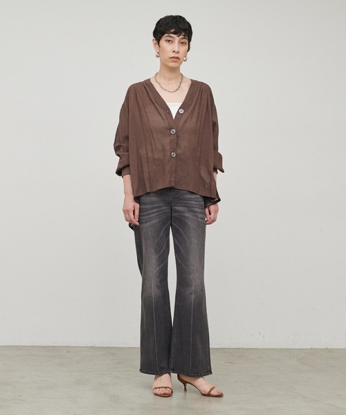 LARUTA(ラルータ)の「【LARUTA】ストレッチブーツカットデニム(デニムパンツ・レディース・ブルー/ブラック・LARGE/MEDIUM)」の9枚目の写真