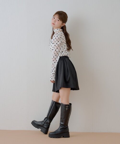 Chico(チコ)の「REVIVAL【SALON by Chico】フロッキードットレーストップス(シャツ/ブラウス・レディース・ライトベージュ/ブラウン/ホワイト・FREE)」の16枚目の写真
