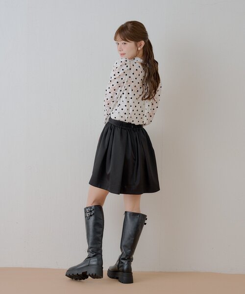 Chico(チコ)の「REVIVAL【SALON by Chico】フロッキードットレーストップス(シャツ/ブラウス・レディース・ライトベージュ/ブラウン/ホワイト・FREE)」の17枚目の写真