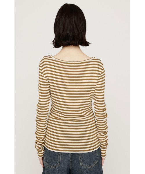 SLY（スライ）の「BORDER LOGO T/SH ボーダーロゴTシャツ 秋服 冬服（Tシャツ/カットソー・レディース・イエロー系その他/ブラック系その他2・FREE）」の13枚目の写真