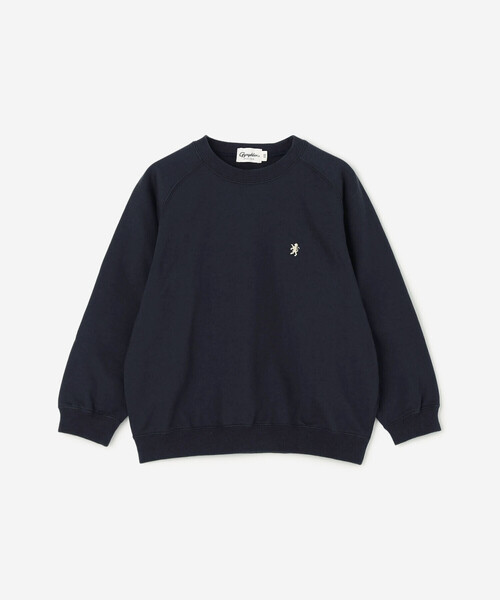 GYMPHLEX(ジムフレックス)の「Gymphlex | キッズ フレンチテリー クルーネックプルオーバー(Tシャツ/カットソー・キッズ・オレンジ系その他/ダークネイビー/レッド・125/135/115)」の2枚目の写真