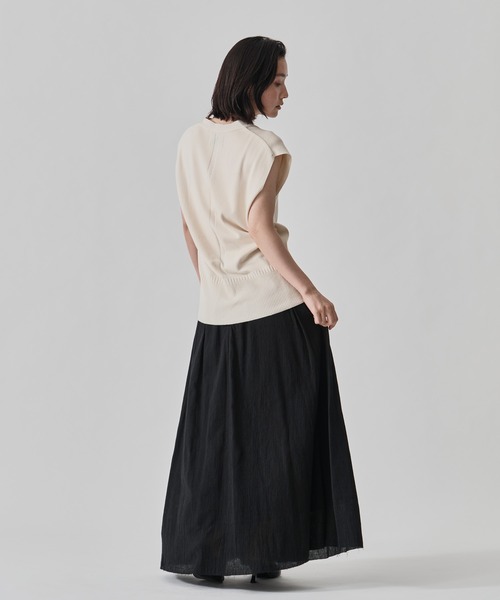 THE TOKYO(ザトウキョウ)の「【CITY TOKYO/シティートウキョウ】Silk Knit Vest/シルクニットベスト(ニット/セーター・レディース・ダークグレー/アイボリー・FREE)」の13枚目の写真