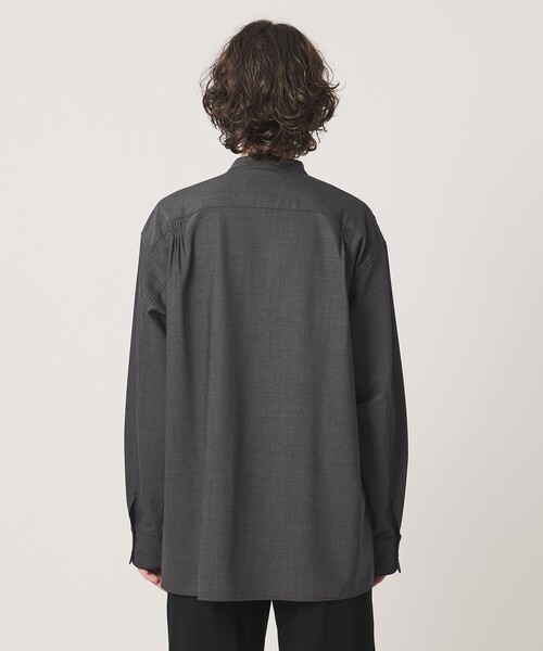 Pheeta(フィータ)の「<Pheeta>Bourke シャツ - UNISEX - / 016CMen-SH0(シャツ/ブラウス・メンズ・ベージュ/ダークグレー・2/1)」の19枚目の写真