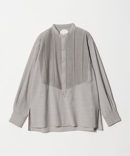Pheeta(フィータ)の「<Pheeta>Bourke シャツ - UNISEX - / 016CMen-SH0(シャツ/ブラウス・メンズ・ベージュ/ダークグレー・2/1)」の5枚目の写真