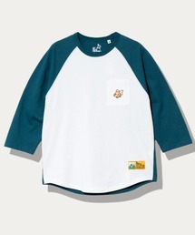 USA/C 色々PKT刺繍 8分袖 BB TEE