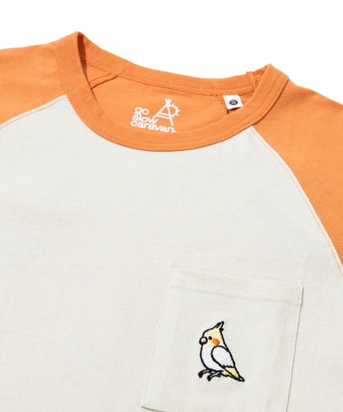 go slow caravan(ゴースローキャラバン)の「USA/C 色々PKT刺繍 8分袖 BB TEE(Tシャツ/カットソー・メンズ・ホワイト/ブラック/アイボリー・X-LARGE/LARGE/MEDIUM)」の10枚目の写真