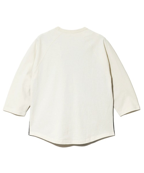 go slow caravan(ゴースローキャラバン)の「USA/C 色々PKT刺繍 8分袖 BB TEE(Tシャツ/カットソー・メンズ・ホワイト/ブラック/アイボリー・X-LARGE/LARGE/MEDIUM)」の5枚目の写真