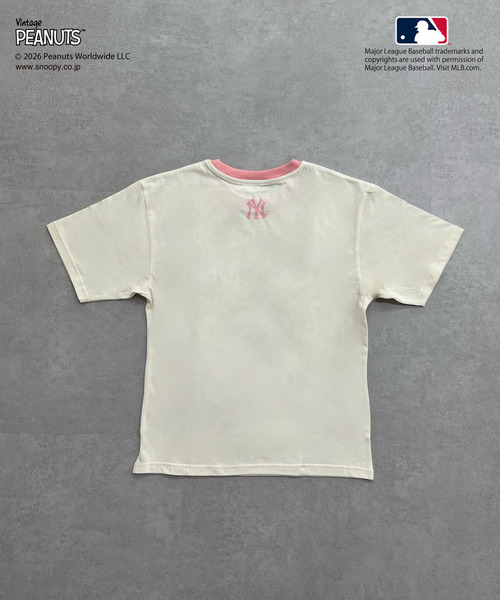 MIIA(ミーア)の「【MLB×PEANUTS】 Tシャツ(Tシャツ/カットソー・レディース・ホワイト/オフホワイト/ブラウン/ピンク・FREE)」の16枚目の写真