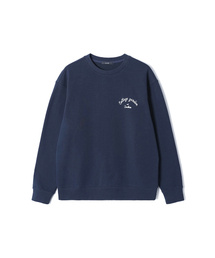 ADHOC（アドホック）の「男性 裏毛 ベーシック ワンポイントアートワーク スウェットシャツ (ネイビー) (HC2LTA1)（スウェット）」