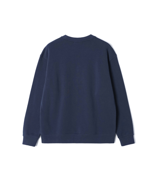 ADHOC(アドホック)の「男性 裏毛 ベーシック ワンポイントアートワーク スウェットシャツ (ネイビー) (HC2LTA1)(スウェット・メンズ・その他・100/105/95)」の2枚目の写真