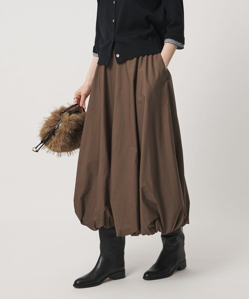 UNITED ARROWS(ユナイテッドアローズ)の「バルーン スカート(スカート・レディース・ブラック/モカ・38/36)」の10枚目の写真