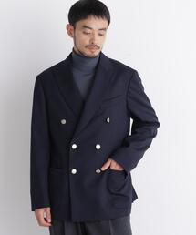 NANO universe（ナノユニバース）の「「DamerinoJacket」TWオールシーズンドビーダブルブレストブレザー（テーラードジャケット）」