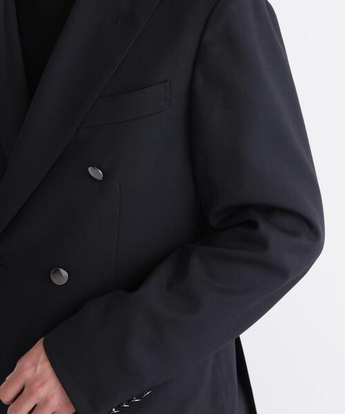NANO universe(ナノユニバース)の「「DamerinoJacket」TWオールシーズンドビーダブルブレストブレザー(テーラードジャケット・メンズ・ブラック/ネイビー・M/L/S)」の5枚目の写真
