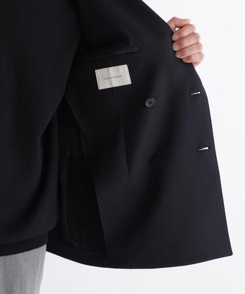 NANO universe(ナノユニバース)の「「DamerinoJacket」TWオールシーズンドビーダブルブレストブレザー(テーラードジャケット・メンズ・ブラック/ネイビー・M/L/S)」の9枚目の写真