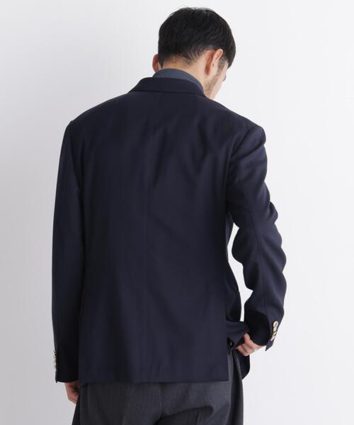 NANO universe(ナノユニバース)の「「DamerinoJacket」TWオールシーズンドビーダブルブレストブレザー(テーラードジャケット・メンズ・ブラック/ネイビー・M/L/S)」の14枚目の写真
