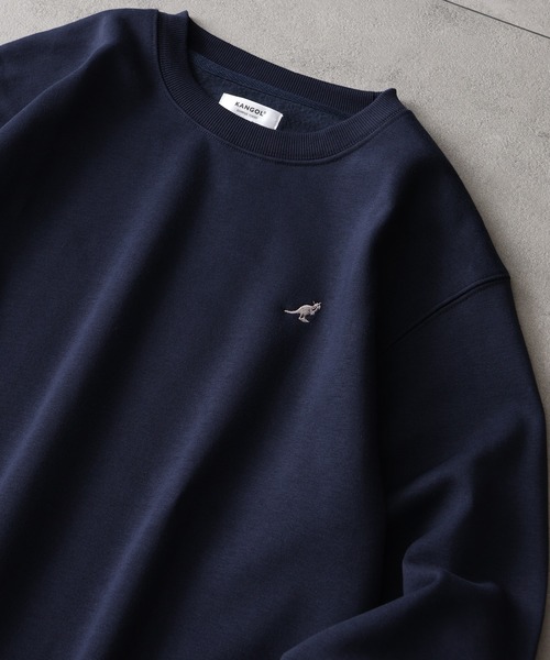 KANGOL(カンゴール)の「【KANGOL/カンゴール】別注 裏起毛 ワンポイント刺繍 クルーネックスウェット(スウェット・メンズ・ブラック/チャコールグレー/ライトグレー/アッシュグレー/ネイビー/ワイン・L/XL/M)」の8枚目の写真