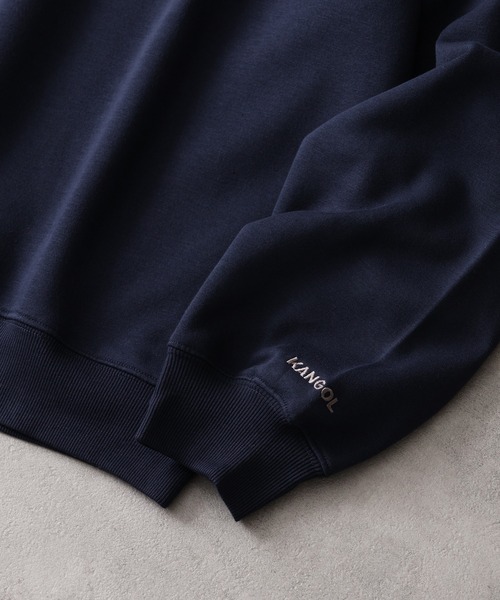 KANGOL(カンゴール)の「【KANGOL/カンゴール】別注 裏起毛 ワンポイント刺繍 クルーネックスウェット(スウェット・メンズ・ブラック/チャコールグレー/ライトグレー/アッシュグレー/ネイビー/ワイン・L/XL/M)」の9枚目の写真