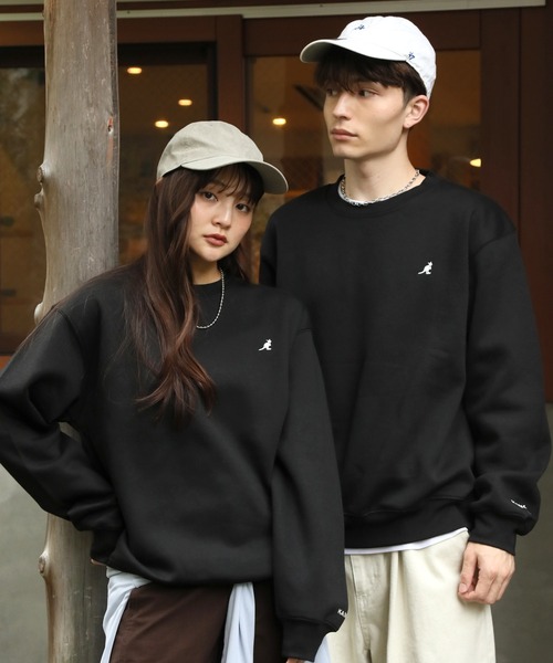 KANGOL(カンゴール)の「【KANGOL/カンゴール】別注 裏起毛 ワンポイント刺繍 クルーネックスウェット(スウェット・メンズ・ブラック/チャコールグレー/ライトグレー/アッシュグレー/ネイビー/ワイン・L/XL/M)」の10枚目の写真