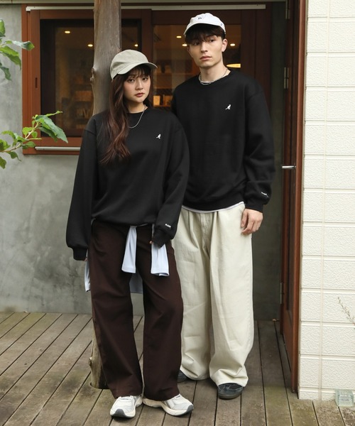 KANGOL(カンゴール)の「【KANGOL/カンゴール】別注 裏起毛 ワンポイント刺繍 クルーネックスウェット(スウェット・メンズ・ブラック/チャコールグレー/ライトグレー/アッシュグレー/ネイビー/ワイン・L/XL/M)」の11枚目の写真