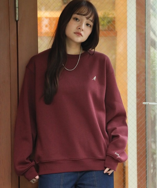 KANGOL(カンゴール)の「【KANGOL/カンゴール】別注 裏起毛 ワンポイント刺繍 クルーネックスウェット(スウェット・メンズ・ブラック/チャコールグレー/ライトグレー/アッシュグレー/ネイビー/ワイン・L/XL/M)」の22枚目の写真
