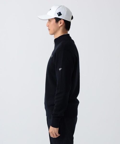 BEAMS GOLF(ビームスゴルフ)の「PURPLE LABEL / リターンブリティッシュ ハーフジップ ニット(ニット/セーター・メンズ・グレー/レッド系その他7/ネイビー・L/M/XL)」の14枚目の写真