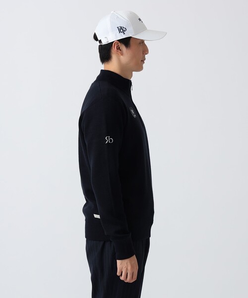 BEAMS GOLF(ビームスゴルフ)の「PURPLE LABEL / リターンブリティッシュ ハーフジップ ニット(ニット/セーター・メンズ・グレー/レッド系その他7/ネイビー・L/M/XL)」の16枚目の写真