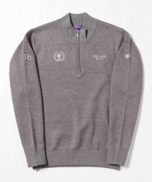 BEAMS GOLF(ビームスゴルフ)の「PURPLE LABEL / リターンブリティッシュ ハーフジップ ニット(ニット/セーター・メンズ・グレー/レッド系その他7/ネイビー・L/M/XL)」の20枚目の写真