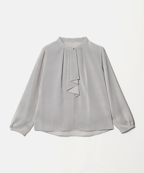 A DAY IN THE LIFE UNITED ARROWS(アデイインザライフユナイテッドアローズ)の「フロントラッフル クルーネックブラウス <A DAY IN THE LIFE>(シャツ/ブラウス・レディース・ライトピンク/ナチュラル/ダークブラウン/ホワイト・FREE)」の1枚目の写真