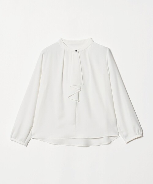 A DAY IN THE LIFE UNITED ARROWS(アデイインザライフユナイテッドアローズ)の「フロントラッフル クルーネックブラウス <A DAY IN THE LIFE>(シャツ/ブラウス・レディース・ライトピンク/ナチュラル/ダークブラウン/ホワイト・FREE)」の2枚目の写真