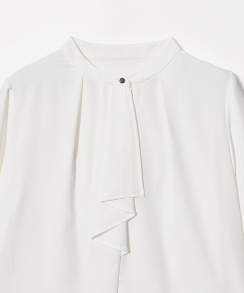 A DAY IN THE LIFE UNITED ARROWS(アデイインザライフユナイテッドアローズ)の「フロントラッフル クルーネックブラウス <A DAY IN THE LIFE>(シャツ/ブラウス・レディース・ライトピンク/ナチュラル/ダークブラウン/ホワイト・FREE)」の11枚目の写真