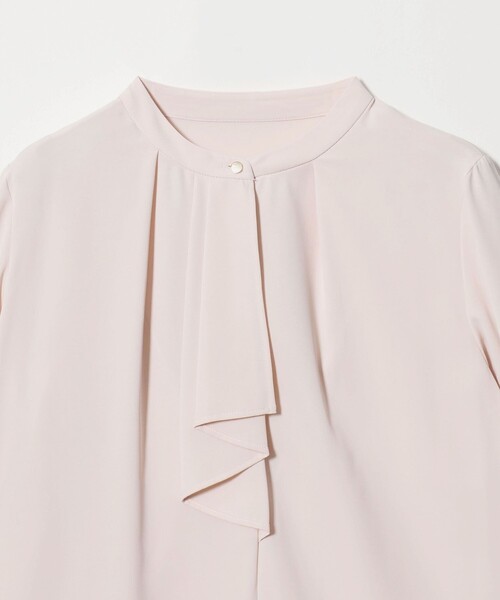 A DAY IN THE LIFE UNITED ARROWS(アデイインザライフユナイテッドアローズ)の「フロントラッフル クルーネックブラウス <A DAY IN THE LIFE>(シャツ/ブラウス・レディース・ライトピンク/ナチュラル/ダークブラウン/ホワイト・FREE)」の15枚目の写真