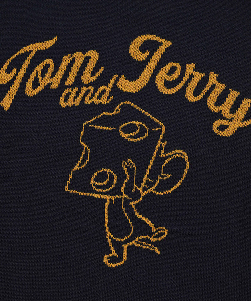Tom&Jerry(トムアンドジェリー)の「『TOM&JERRY/トムアンドジェリー』ダブルジャガードレイヤードニット【Z】(ニット/セーター・レディース・ネイビー/グレイッシュベージュ・L/XL/M)」の8枚目の写真