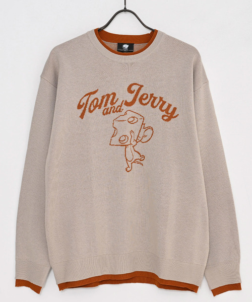 Tom&Jerry(トムアンドジェリー)の「『TOM&JERRY/トムアンドジェリー』ダブルジャガードレイヤードニット【Z】(ニット/セーター・レディース・ネイビー/グレイッシュベージュ・L/XL/M)」の14枚目の写真