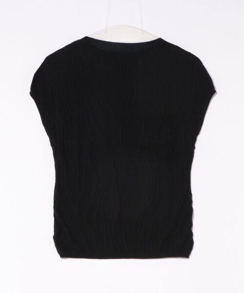 LAULEN(ローレン)の「textured pattern knit pullover /ニュアンス柄ニットプルオーバー(ニット/セーター・レディース・ベージュ/ボルドー/チャコールグレー/ホワイト/ブラック・FREE)」の3枚目の写真
