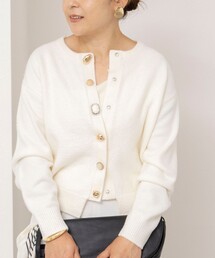 NOLLEY'S（ノーリーズ）の「【TORRAZZO DONNA】【林(mayumi_nol)別注】ビジューカーディガン（カーディガン/ボレロ）」