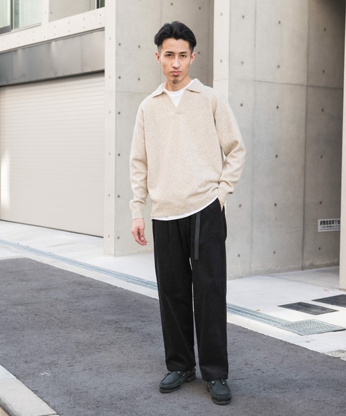 URBAN RESEARCH DOORS（アーバンリサーチドアーズ）の「ウェビングベルトコーデュロイトラウザー（その他パンツ・メンズ・オレンジ/モカ/チャコールグレー・LARGE/MEDIUM/SMALL）」の22枚目の写真