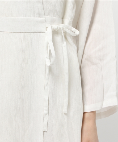 Kastane（カスタネ）の「カシュクールOP（ワンピース・レディース・ブルー/ブラウン/オフホワイト・FREE）」の14枚目の写真