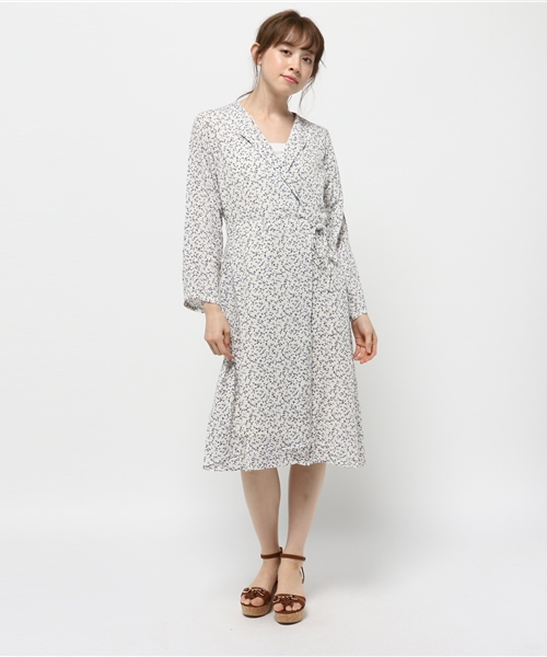 Kastane（カスタネ）の「カシュクールOP（ワンピース・レディース・ブルー/ブラウン/オフホワイト・FREE）」の17枚目の写真