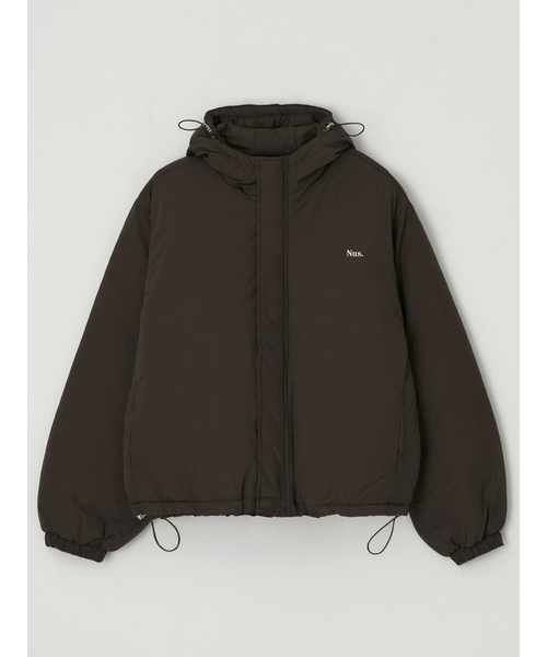 YEI Logo Hood Padding Jacket (brown)