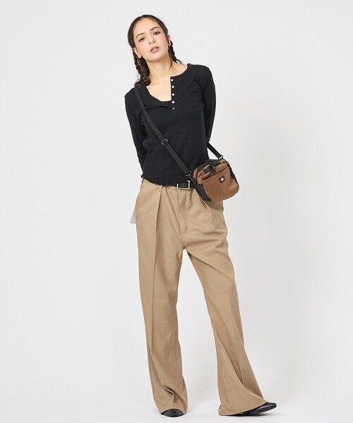 Dickies（ディッキーズ）の「【DICKIES/ディッキーズ】TOWNTRAIL FUNNY PACK / タウントレイルファニーパック / ユニセックス（ショルダーバッグ・メンズ・ブラウン/ブラック・フリー）」の5枚目の写真