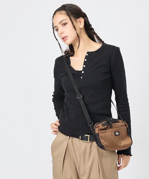 Dickies（ディッキーズ）の「【DICKIES/ディッキーズ】TOWNTRAIL FUNNY PACK / タウントレイルファニーパック / ユニセックス（ショルダーバッグ・メンズ・ブラウン/ブラック・フリー）」の4枚目の写真