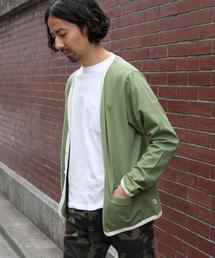 coen | USAコットン Vネックカーディガン(カーディガン/ボレロ)