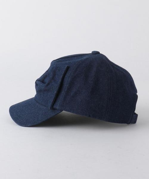 Another Edition（アナザーエディション）の「リボンデニムキャップ/AEBFC RBN DNM CAP（キャップ・レディース・ライトブルー/ネイビー・FREE）」の6枚目の写真